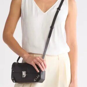 Rag & Bone Max Leather Convertible Shoulder Bag Black with Dust Bag NIP